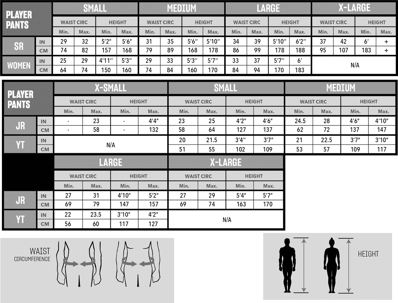 Ccm Goalie Pants Size Chart