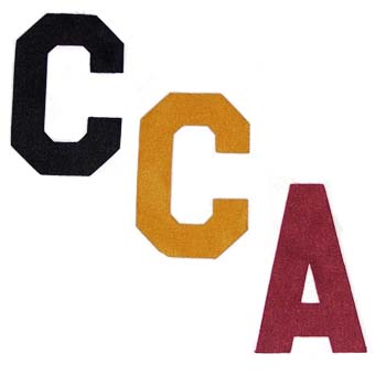 4 inch Twill Captain's Letters