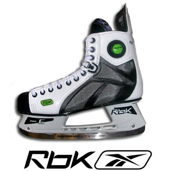 RBK 9K Pump Hockey Skates (White 