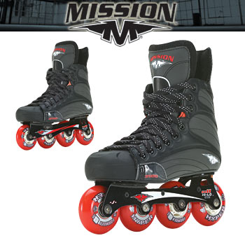 Inline Skates-Excellent Used Condition Mission Helium 500 Inline Hockey  Skates size 8E