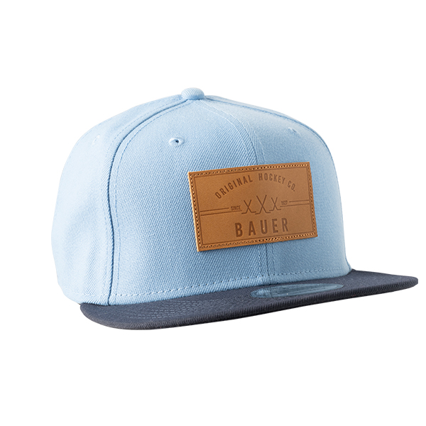 BAUER /New Era Snapback- Leather 9Fifty Sr Patch
