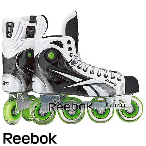REEBOK 9k White Pump Roller Hockey 