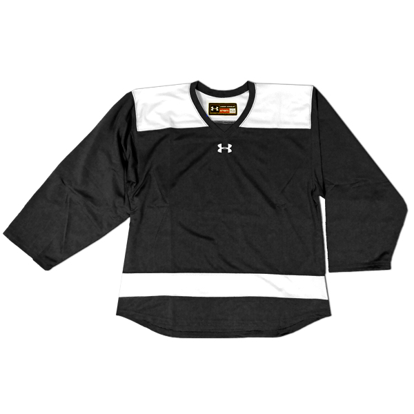 white hockey practice jersey