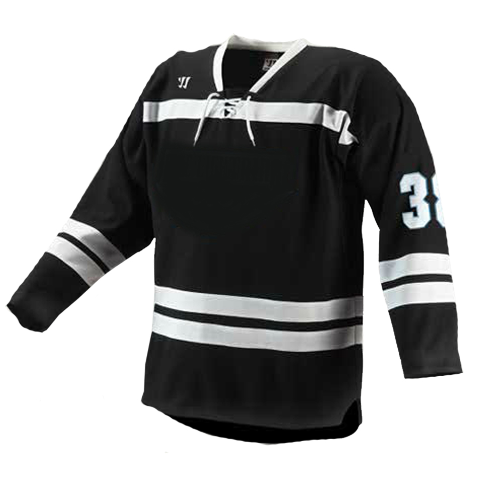 black hockey jersey