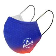 Perani's Red/Blue Logo Ear Loop Face Mask- Sr