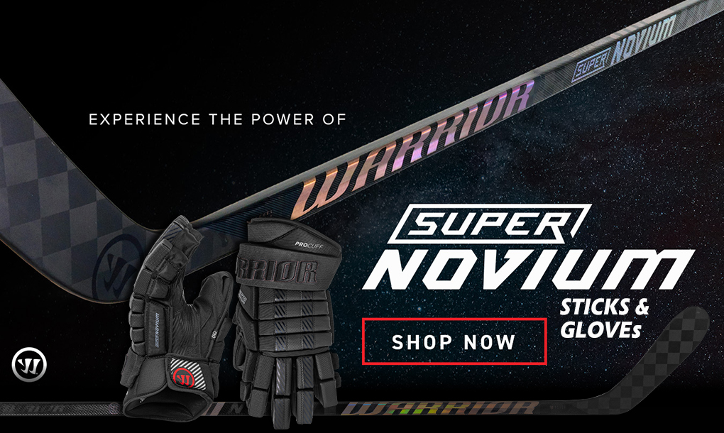 WARRIOR Super Novium Hockey Sticks and Gloves